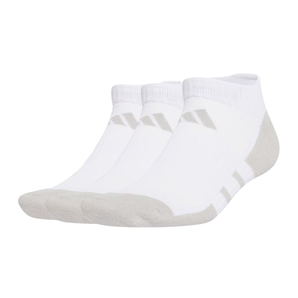Adidas Essentials Climacool Low Cut Socks 3 Pack :White | Grey