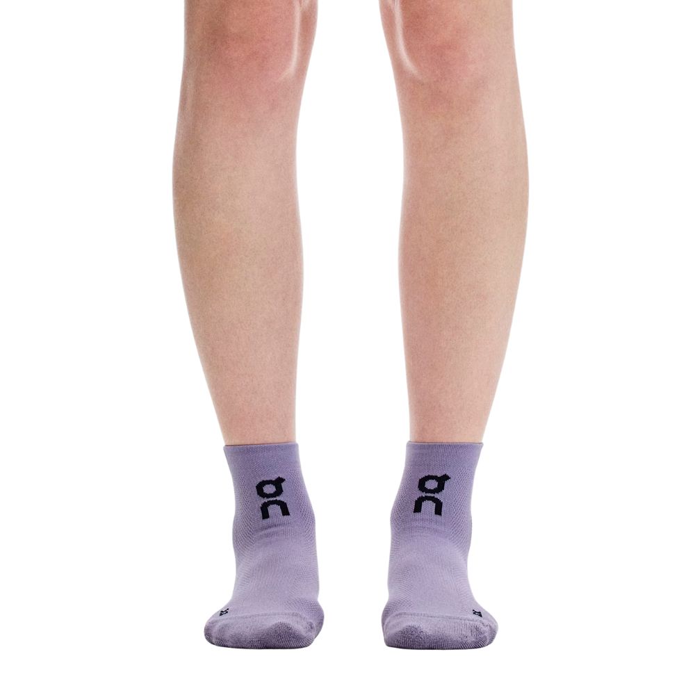 Core Run Sock Mid 2 Pack Unisex :Foxglove | Mallow