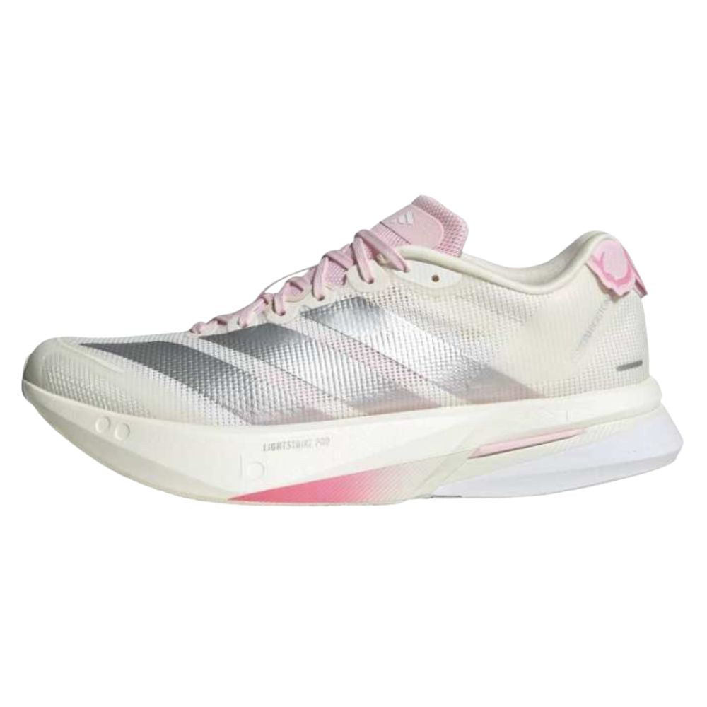 Adizero Boston 13 Women's :Core White | Clear Pink