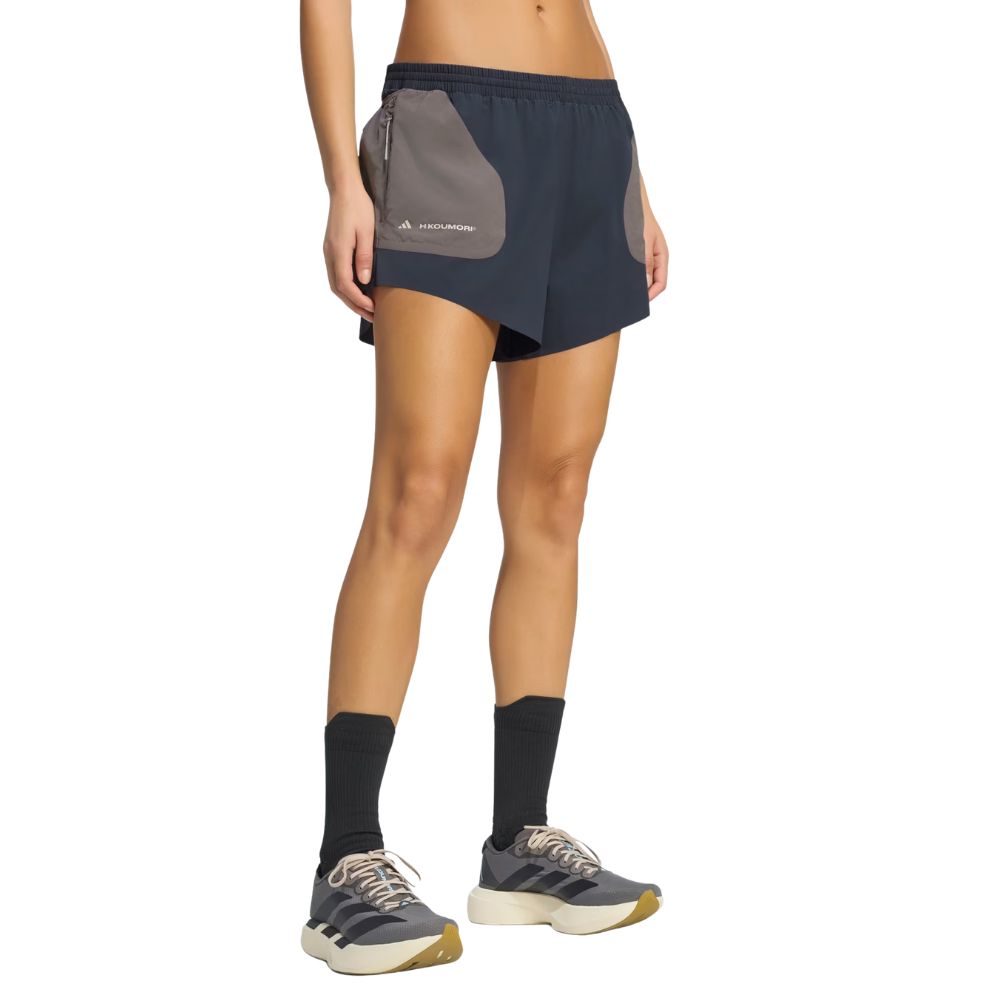 Running x Hermanos Koumori Women's Shorts :Night Grey | Charcoal