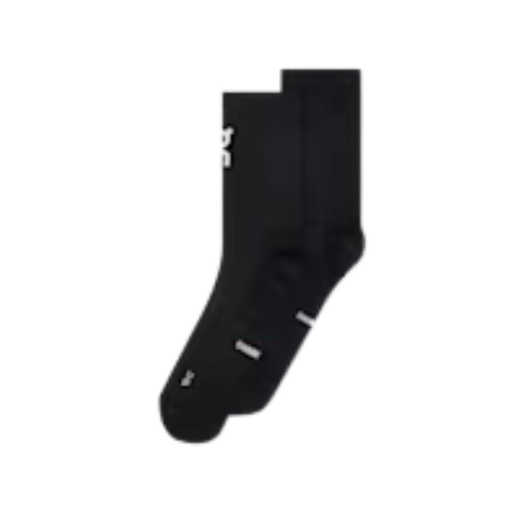 Core Run Sock High (2 Pack) Unisex :Black