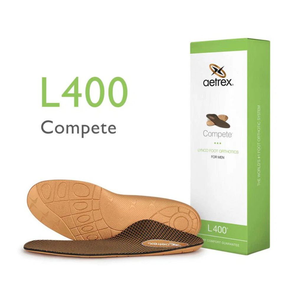 Aetrex Men's Compete Speed Sport Orthotics Metatarsal Support (Cupped/Neutral)