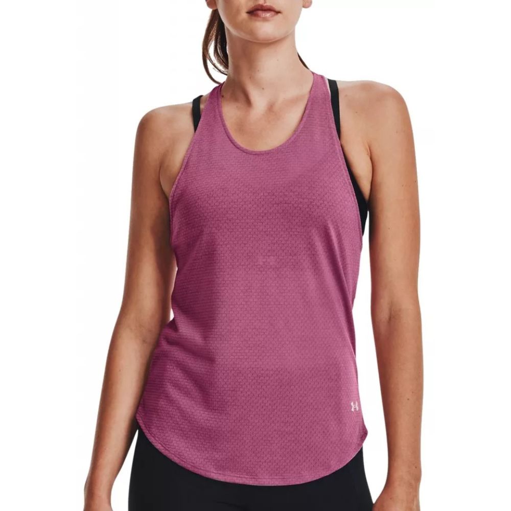 Women's Streaker Run Tank :Pink
