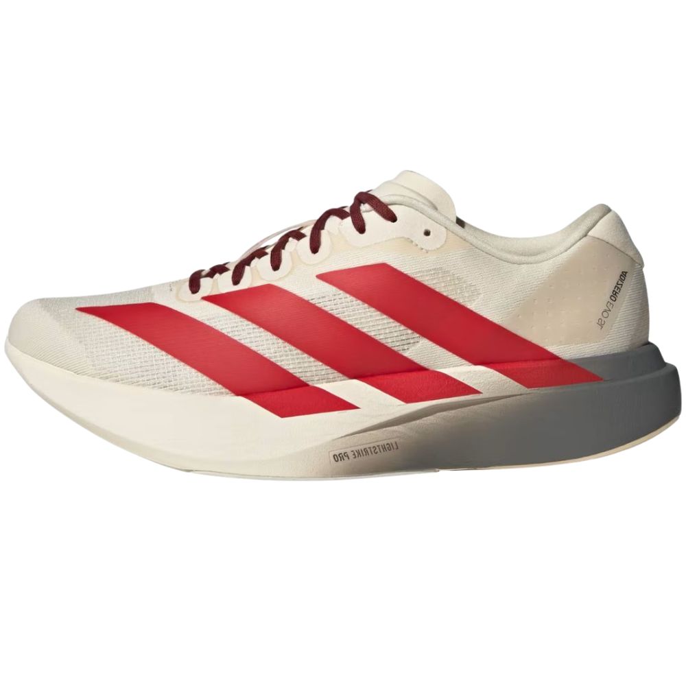 Adizero Evo SL Men's  :Wonder White | Better Scarlet