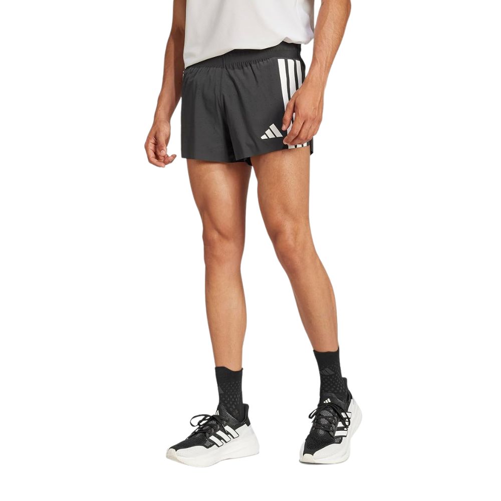 Men’s running split shorts: Black