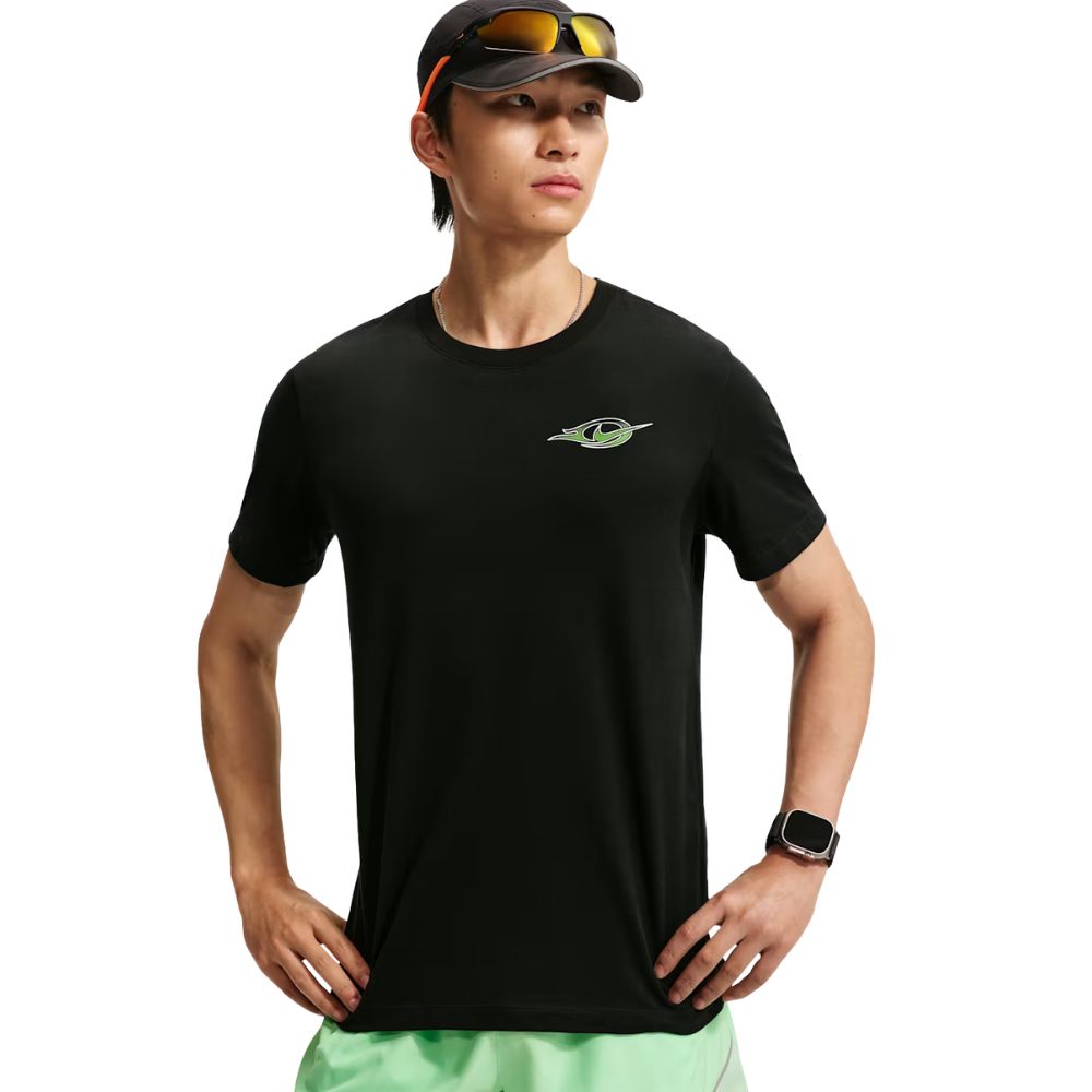 Dri-FIT Running T-Shirt Men’s :Black | Mean Green