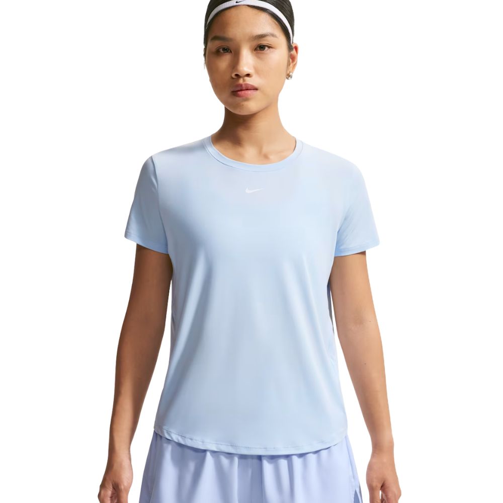 One Classic Dri-FIT Short-Sleeve Top Women’s :Hydrogen Blue | White