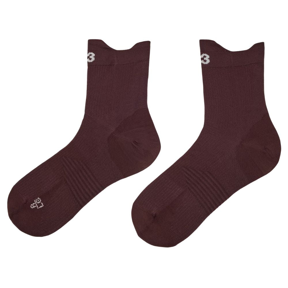 Y-3 Running Socks Unisex :Night Red