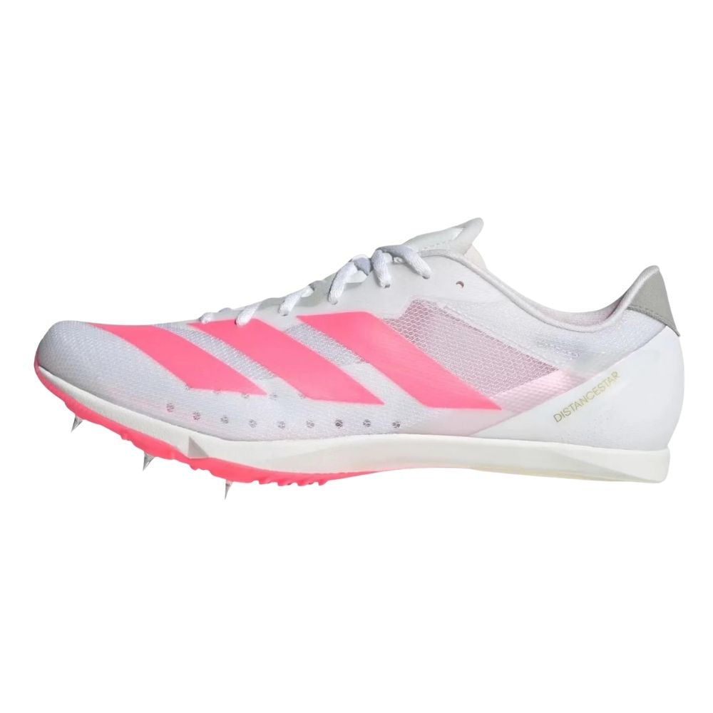 Adizero Distancestar Unisex :Cloud White | Solar Turbo