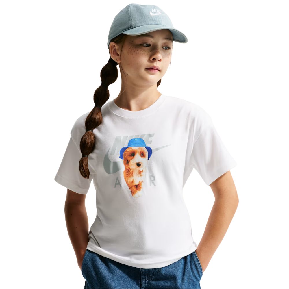 Sportswear Older Kids' (Girls') Boxy T-Shirt :White