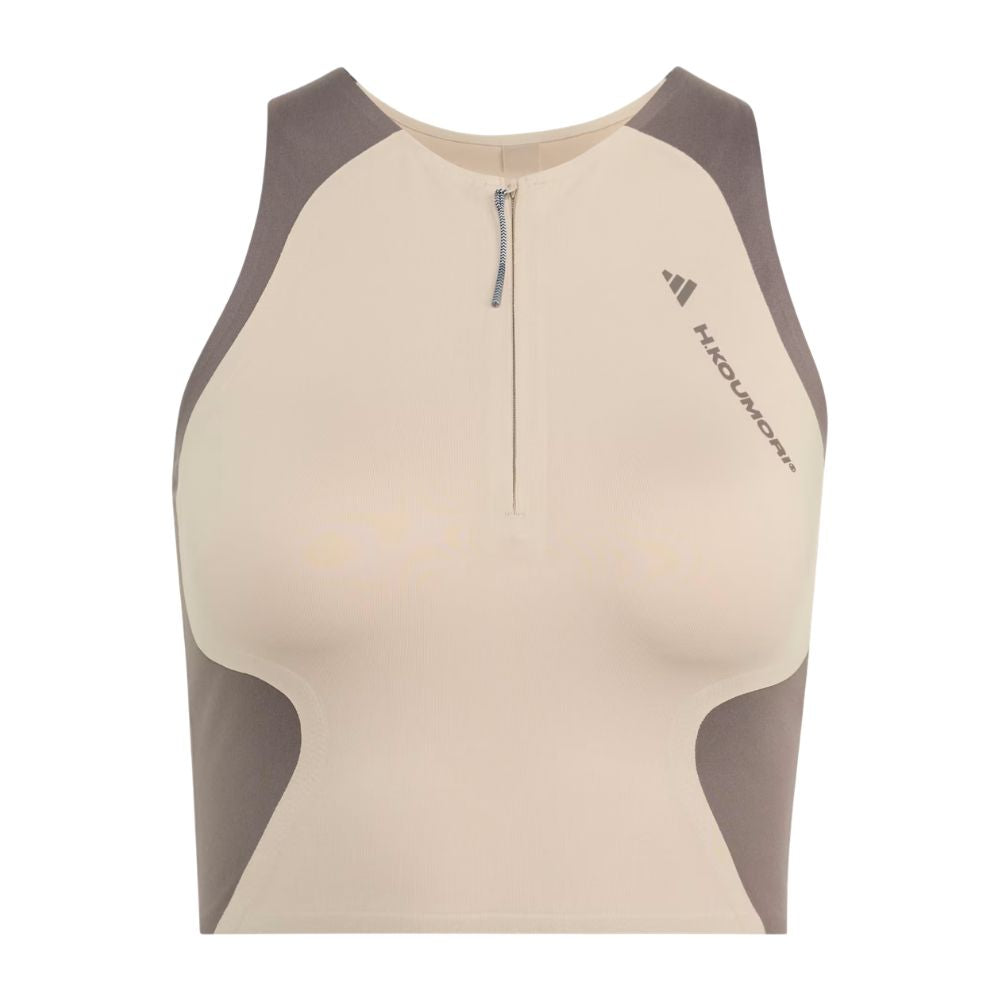 Running x Hermanos Koumori Crop Top Women’s :Wonder Beige | Charcoal
