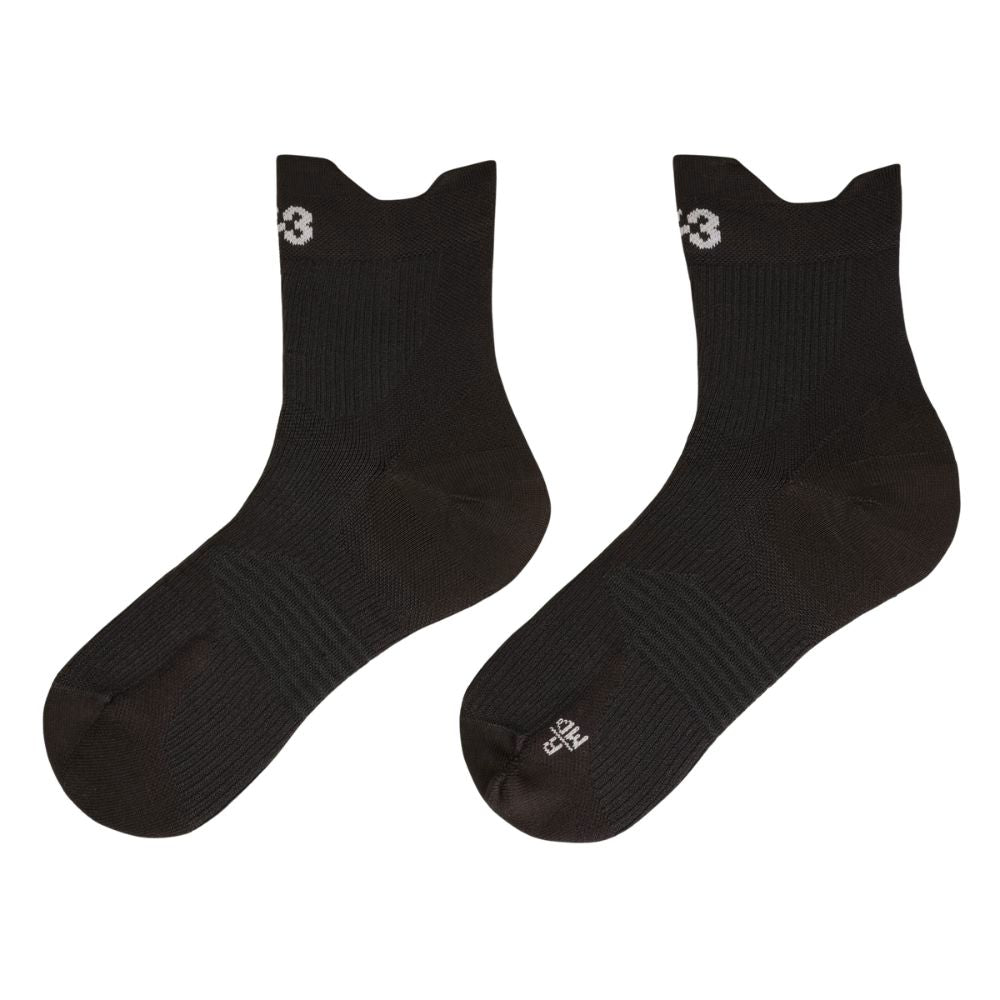 Y-3 Running Socks Unisex :Black | Black