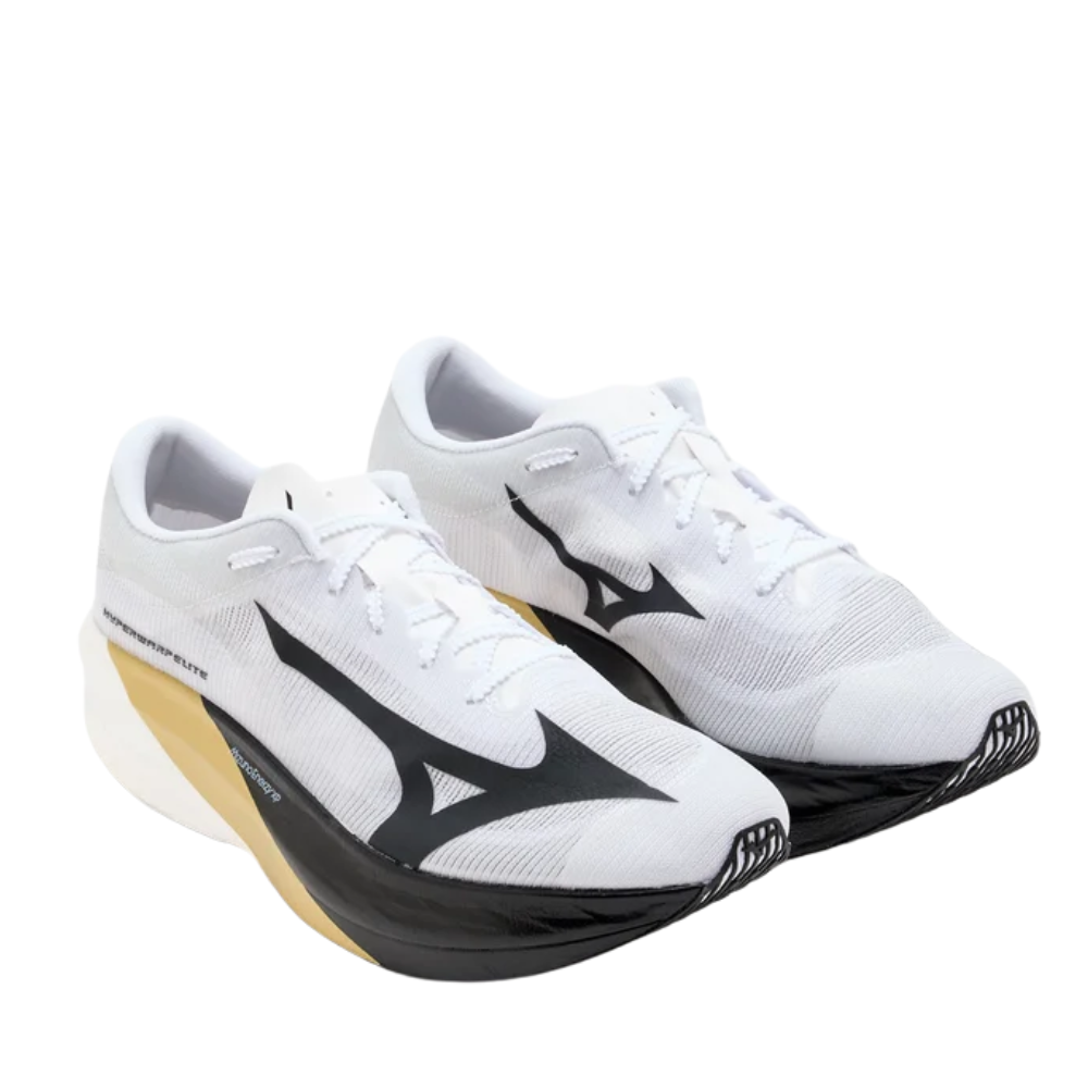 Men's Mizuno Hyperwarp Elite Running Shoe :White | Gold – iRUN