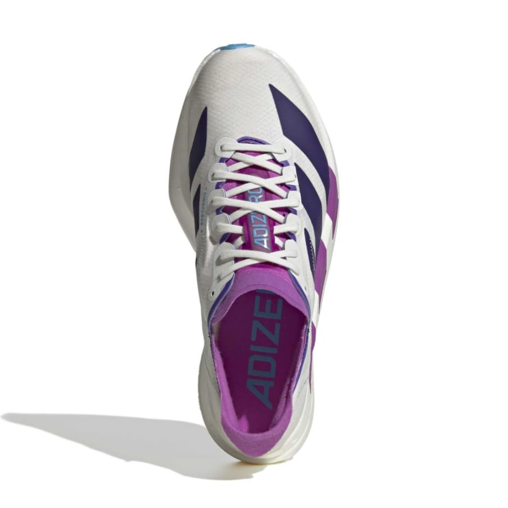 Adizero Adios Pro 4 Women's Running Shoes :Core White | Collegiate