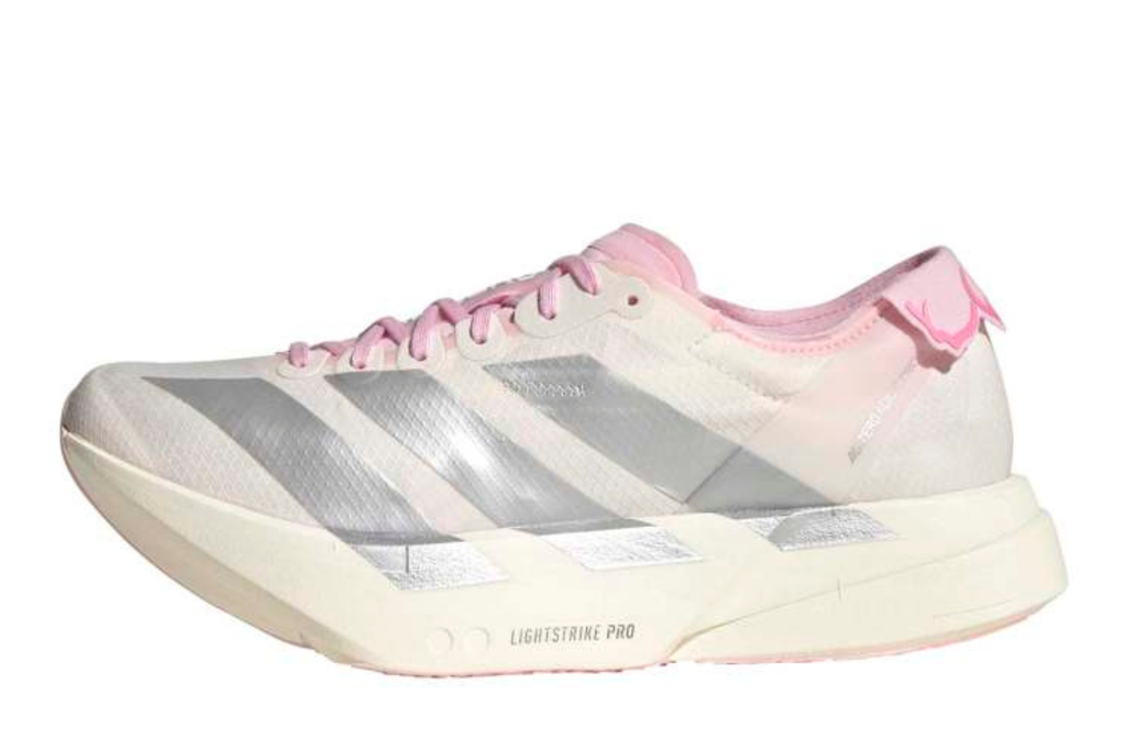 Adizero Adios Pro 4 Women's :Core White | Clear Pink