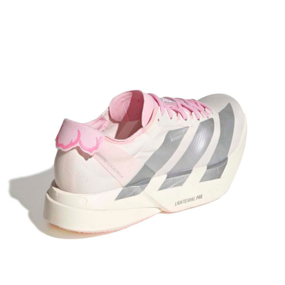 Women's Adidas Adizero Adios Pro 4 Racing Shoes :Core White