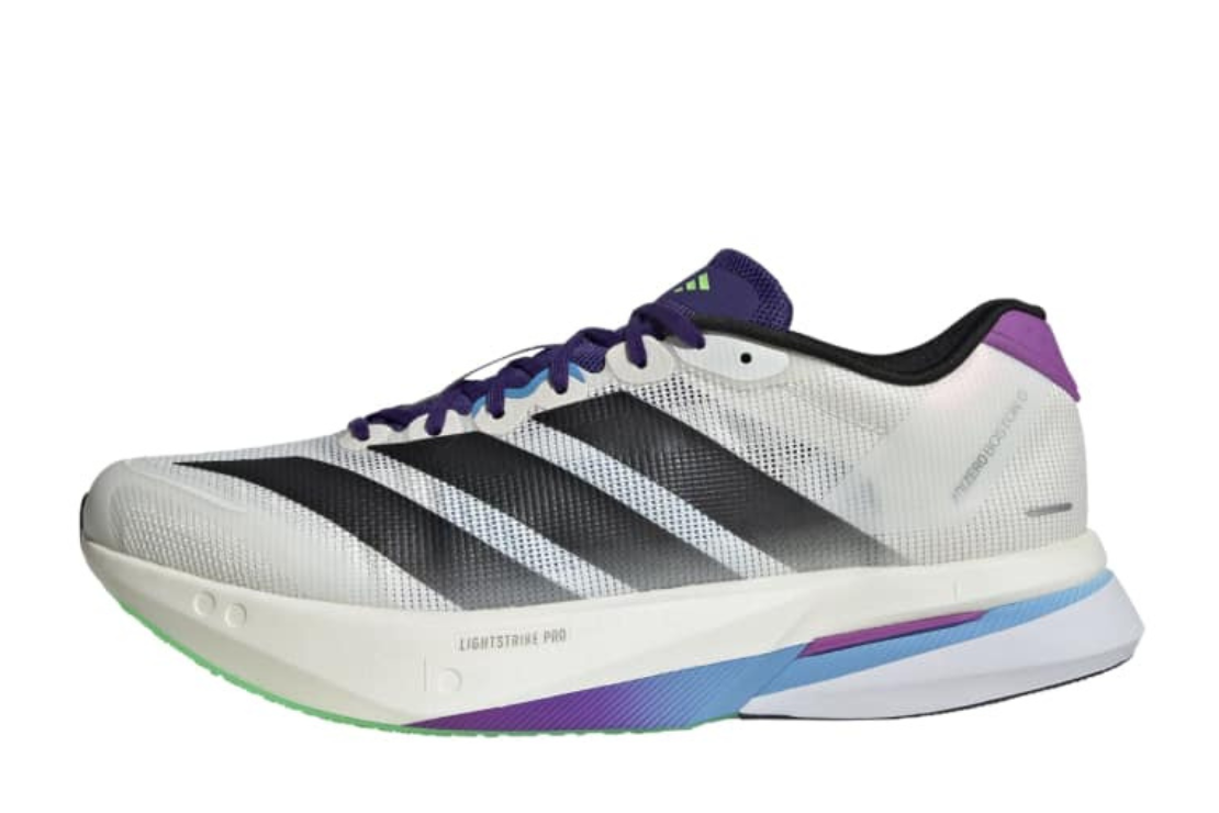１３ Men's Adidas Adizero Boston 13 Running Shoes :Core White | Core