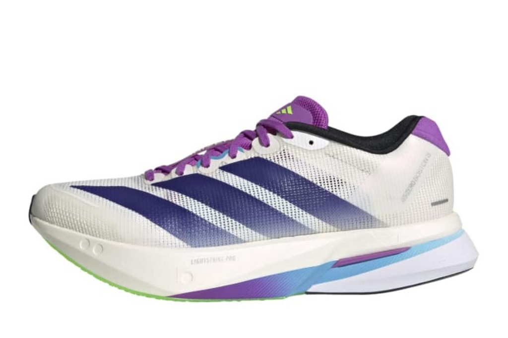 Adizero Boston 13 Women's :Core White | Collegiate Purple