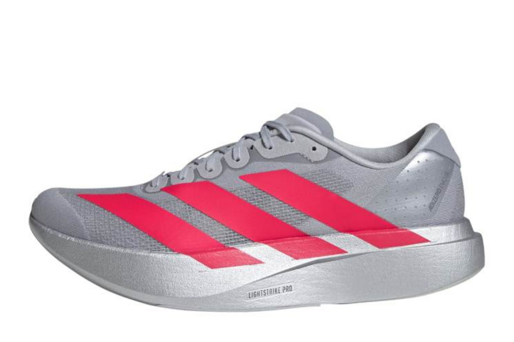 Adizero Evo SL Men's :Silver Metallic | Lucid Red