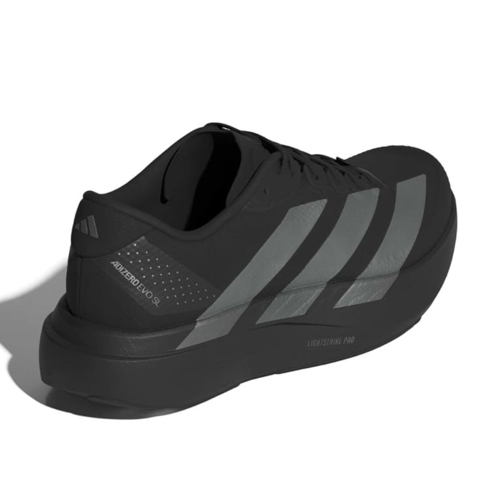 Men's Adidas Adizero EVO SL Woven Shoe :Core Black | Iron Metallic