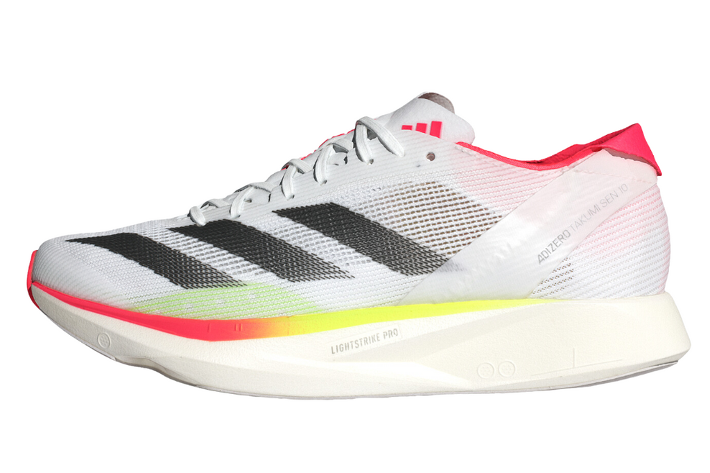 Adizero Takumi Sen 10 Women's :Cloud White | Lucid Red