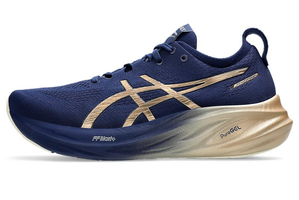 Gel-Nimbus 26 Platinum Men's :Blue Expanse I Champagne