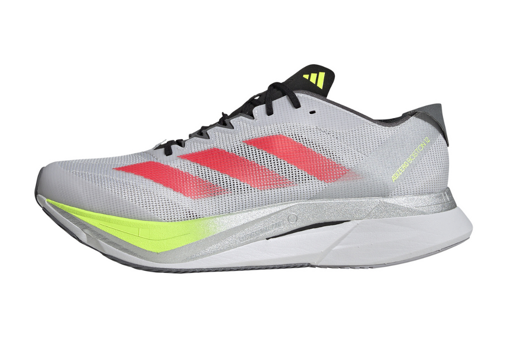 Adizero Boston 12 Women's :Dash Grey | Lucid Red