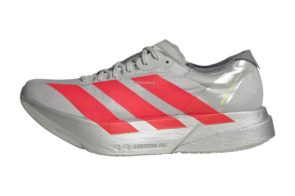 Adizero Adios Pro 4 Women's :Grey | Lucid Red