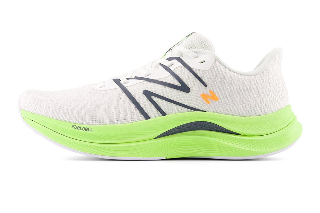 New Balance FuelCell Propel v4 (D) Men's :White | Bleached Lime Glo - iRUN Singapore