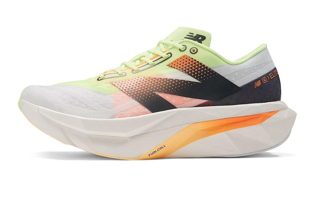 New Balance FuelCell SuperComp Elite v4 (D) Men's :White | Bleached Lime Glo - iRUN Singapore