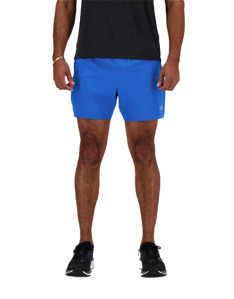 New Balance Men's Sport Essentials 5in Shorts :Blue - iRUN Singapore