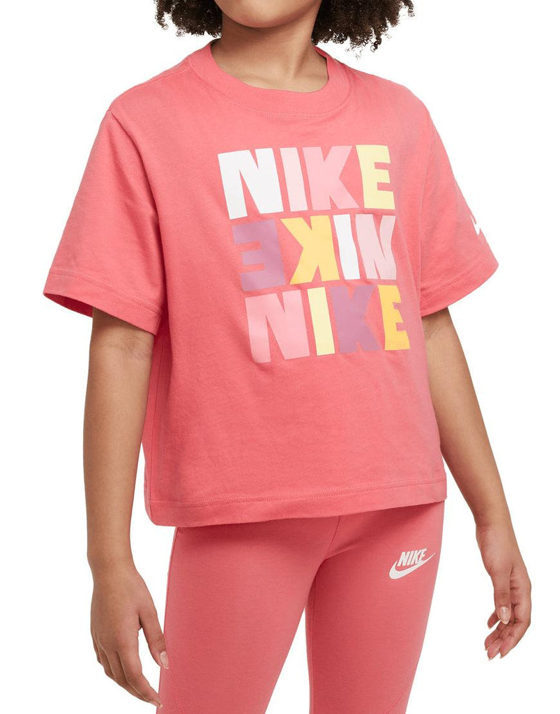 Nike Kids' Sportswear Tee :Sea Coral - iRUN Singapore