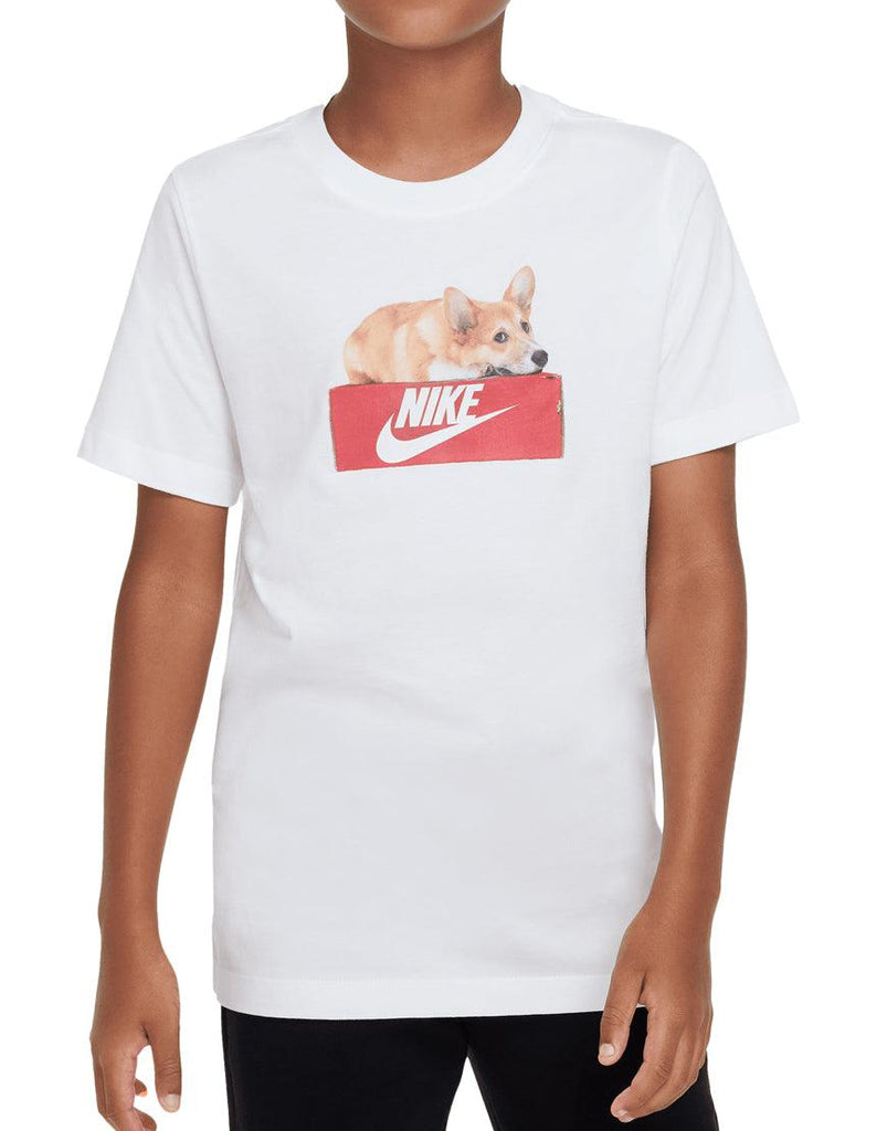 Nike Kids' Sportswear Tee :White - iRUN Singapore