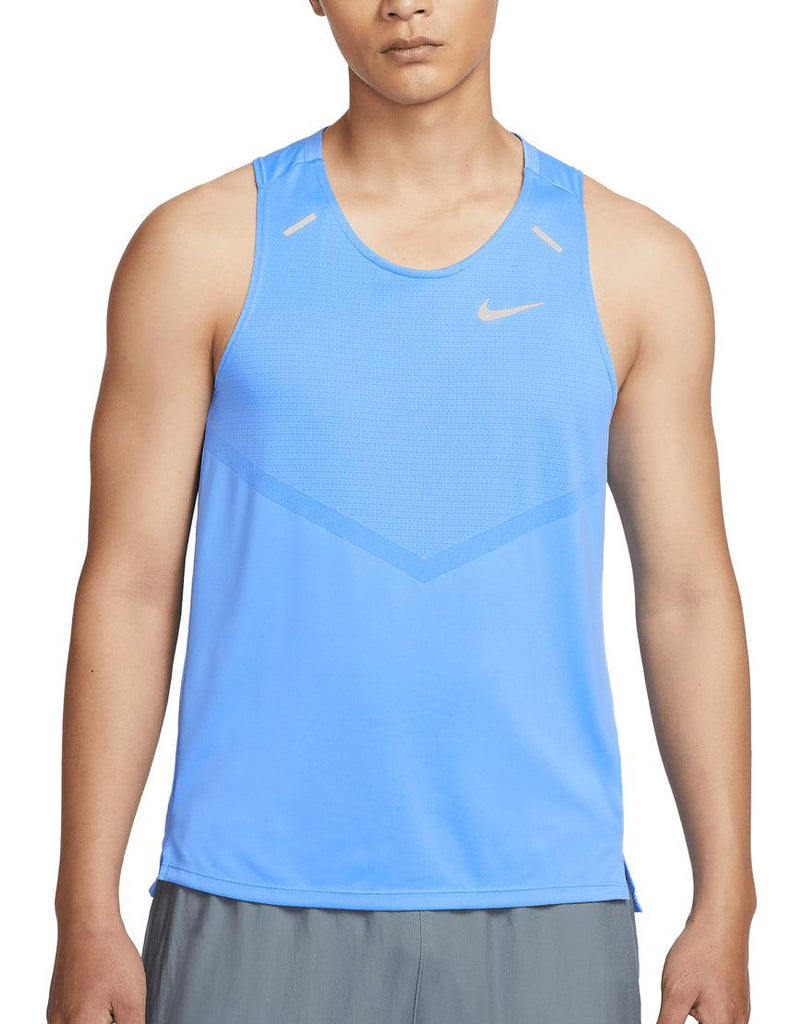 Nike Men's DriFIT Rise 365 Running Tank :University Blue - iRUN Singapore