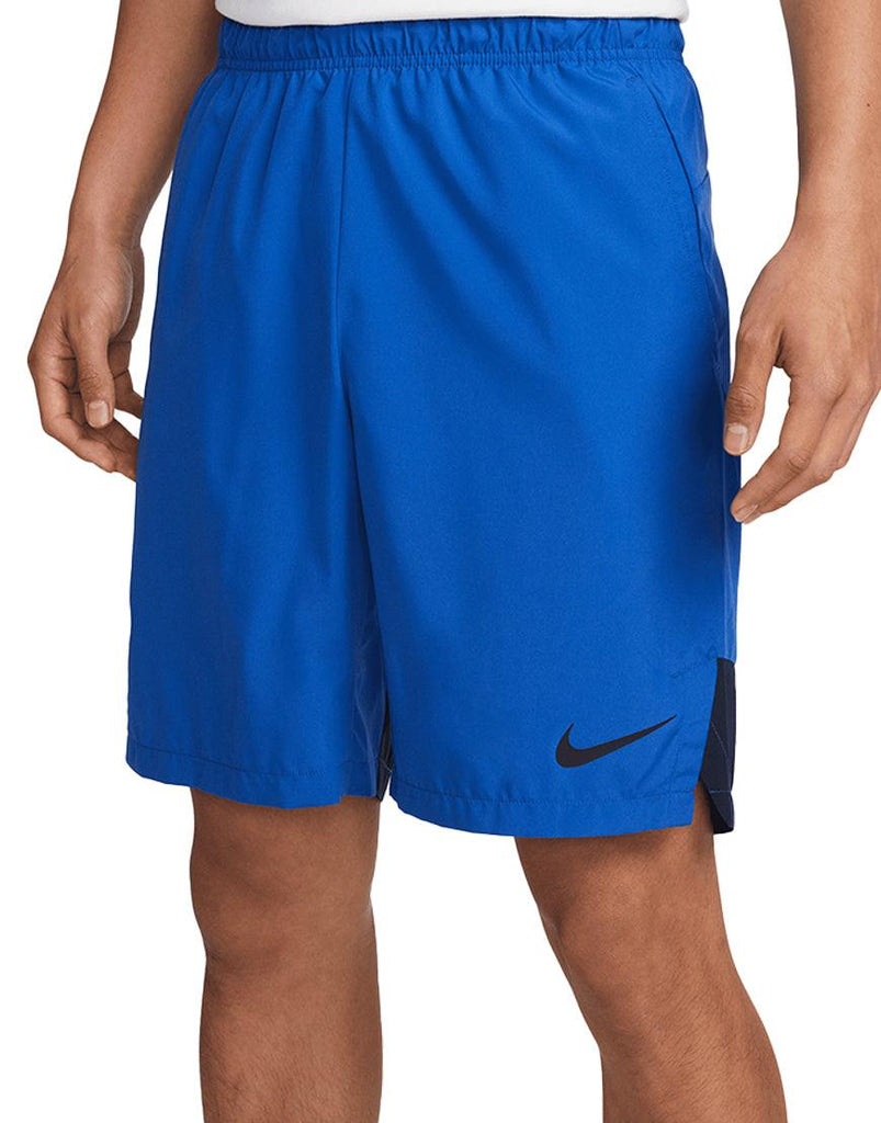 Nike Men's DriFIT Woven Training 9in Shorts :Game Royal - iRUN Singapore