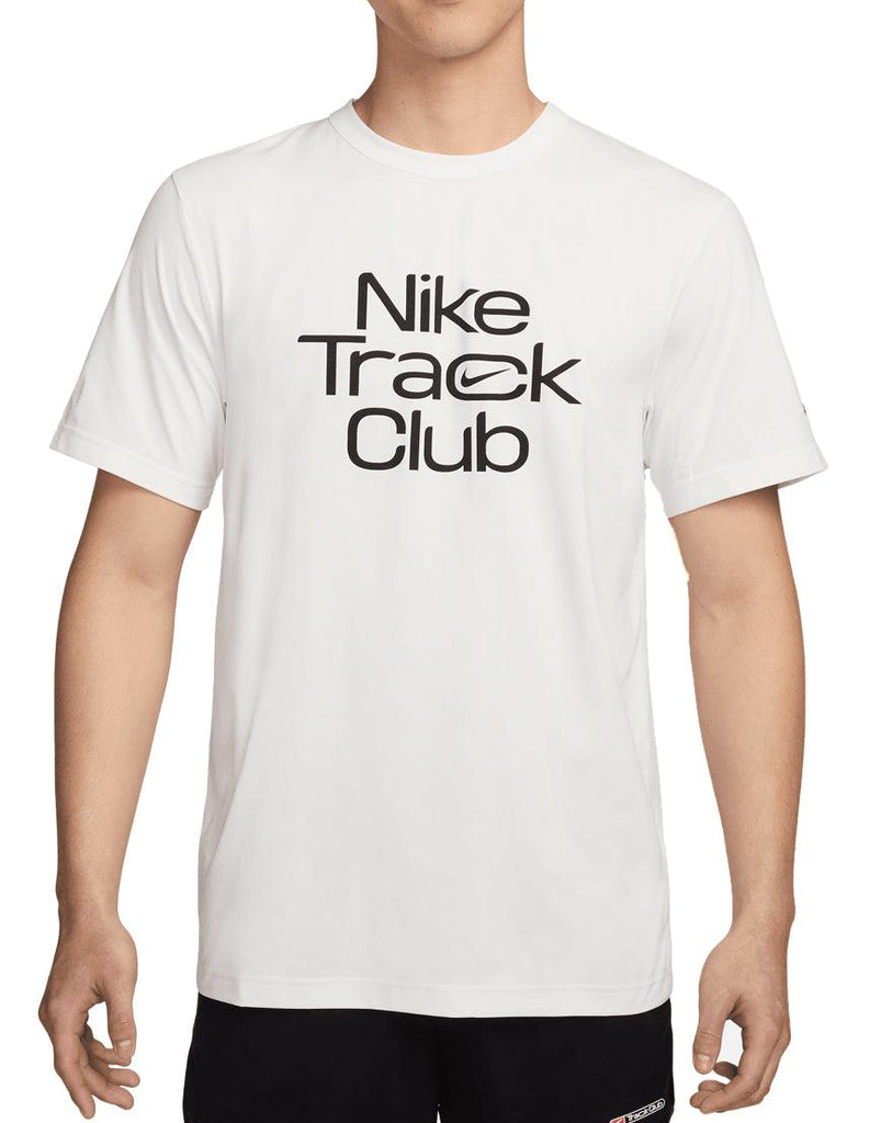 Nike Men's Track Club DriFIT Top :White - iRUN Singapore