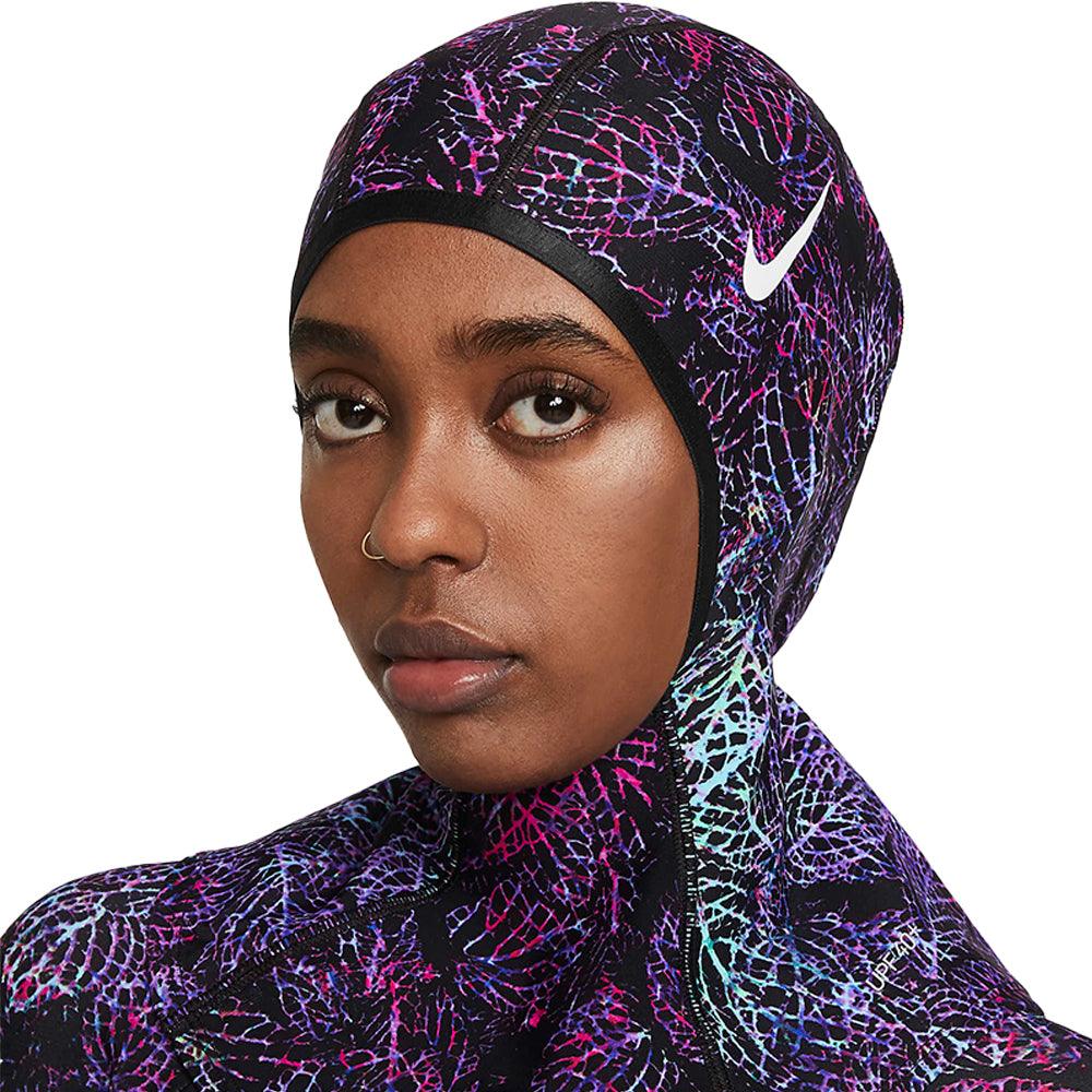 Nike Nike Victory Printed Swim Hijab :Black - iRUN Singapore