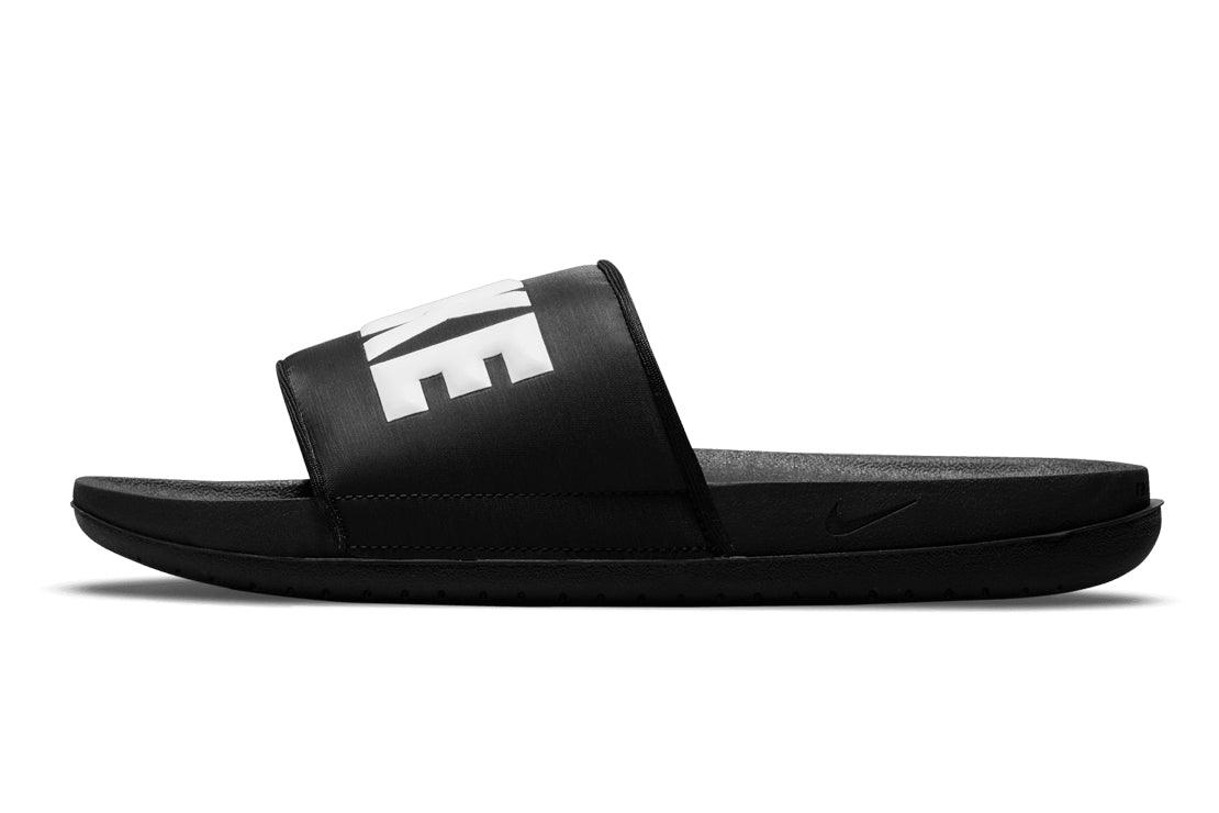 All black nike 2025 slides men's