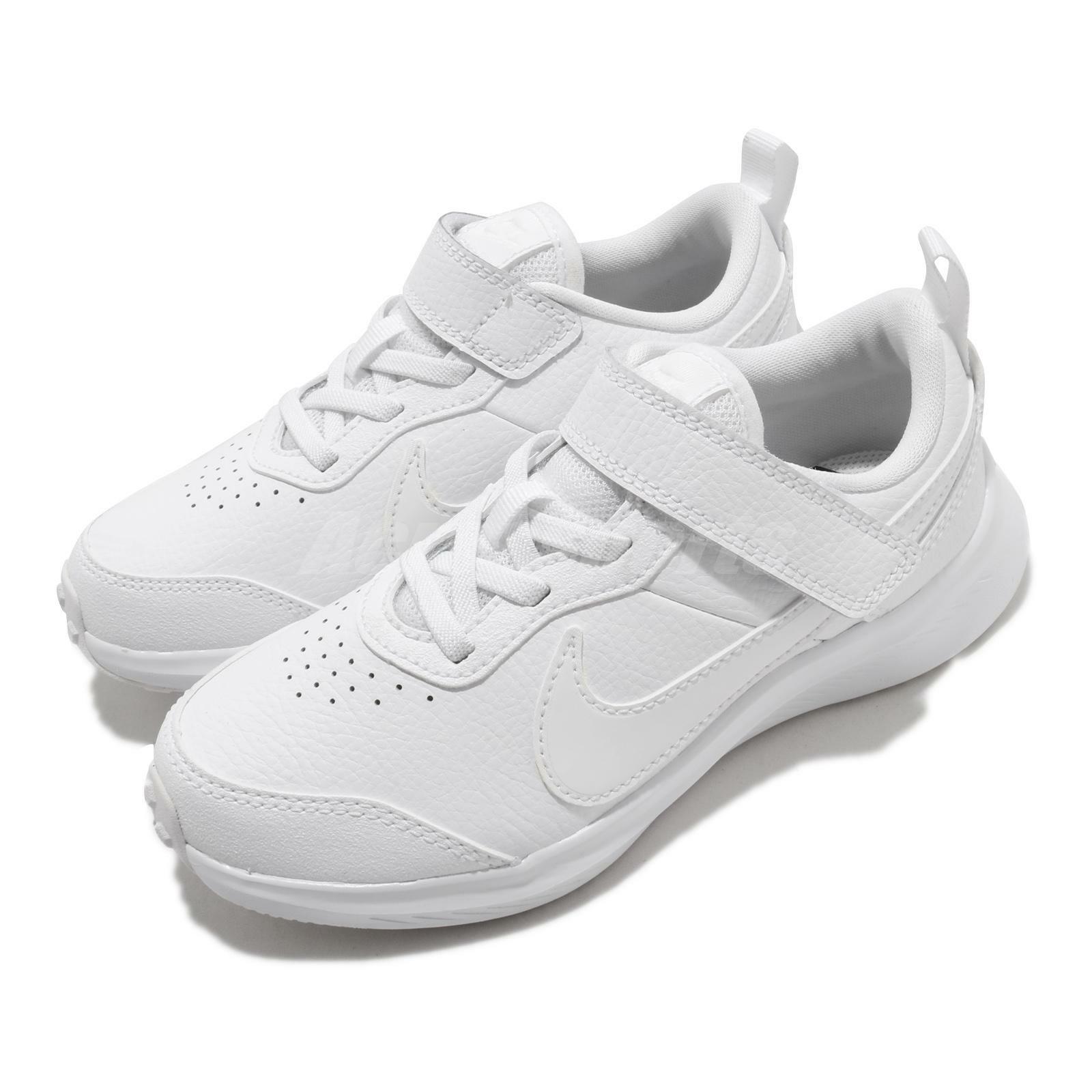 Nike Varsity Leather (PS) Younger Kids School Shoes :White – iRUN