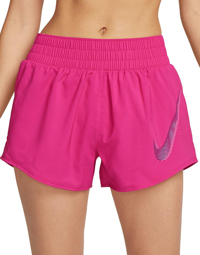 Nike Women's DriFIT One Swoosh Shorts :Fireberry - iRUN Singapore
