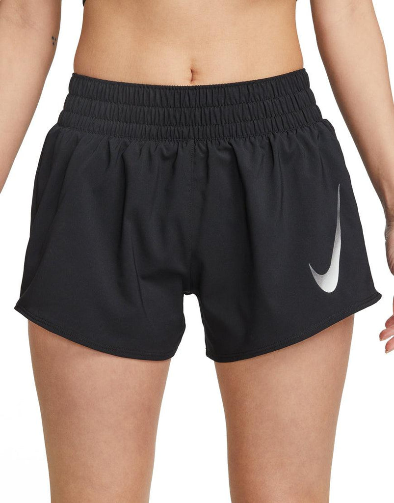 Nike Women's Swoosh Brief Lined Running Shorts :Black - iRUN Singapore
