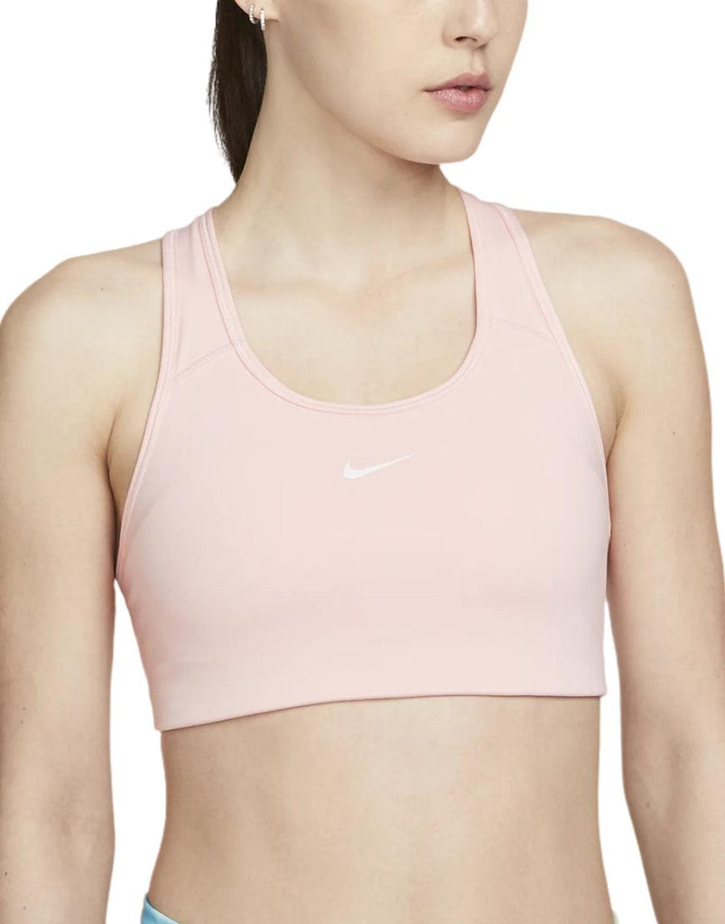 Nike Women's Swoosh Medium Support Sports Bra :Pink - iRUN Singapore