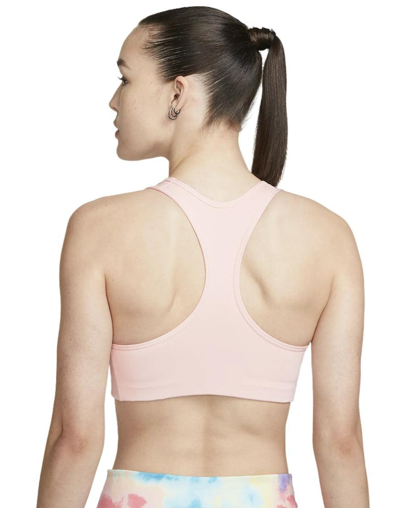NEW NIKE [L] Women DRI-FIT Medium Support Yoga Sports Bra-Pink