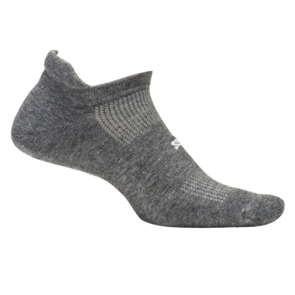 Feetures High Performance Cushion No Show Tab :Heather Gray