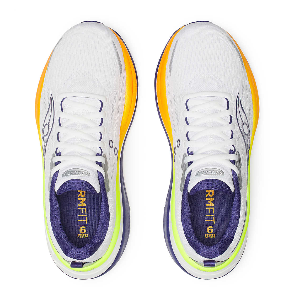 uniuni4238　 Men's Saucony Hurricane 25 Running Shoes :White | Frigid – iRUN