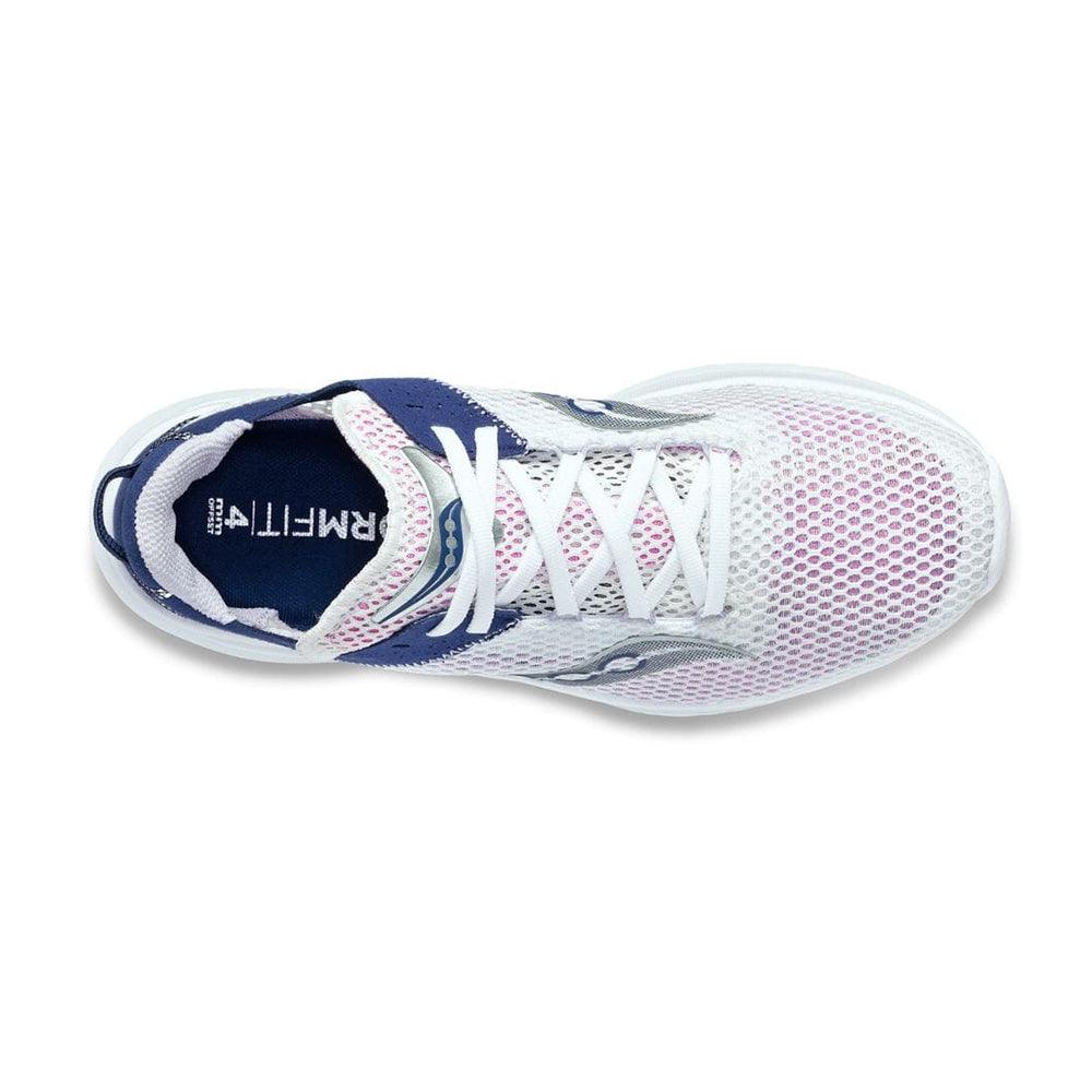 Women s Saucony Kinvara 14 Shoes White Indigo iRUN Singapore