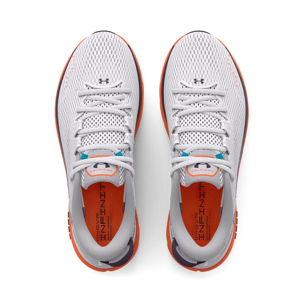 White and orange store under armour shoes