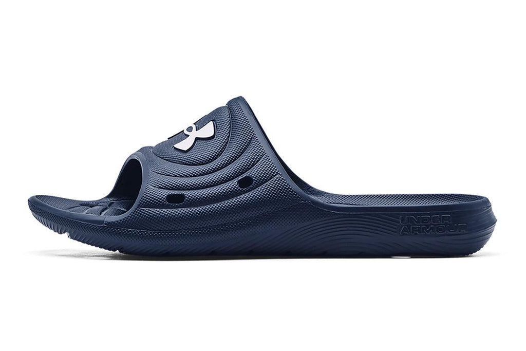 Under Armour Locker IV Men's Slides :Navy - iRUN Singapore