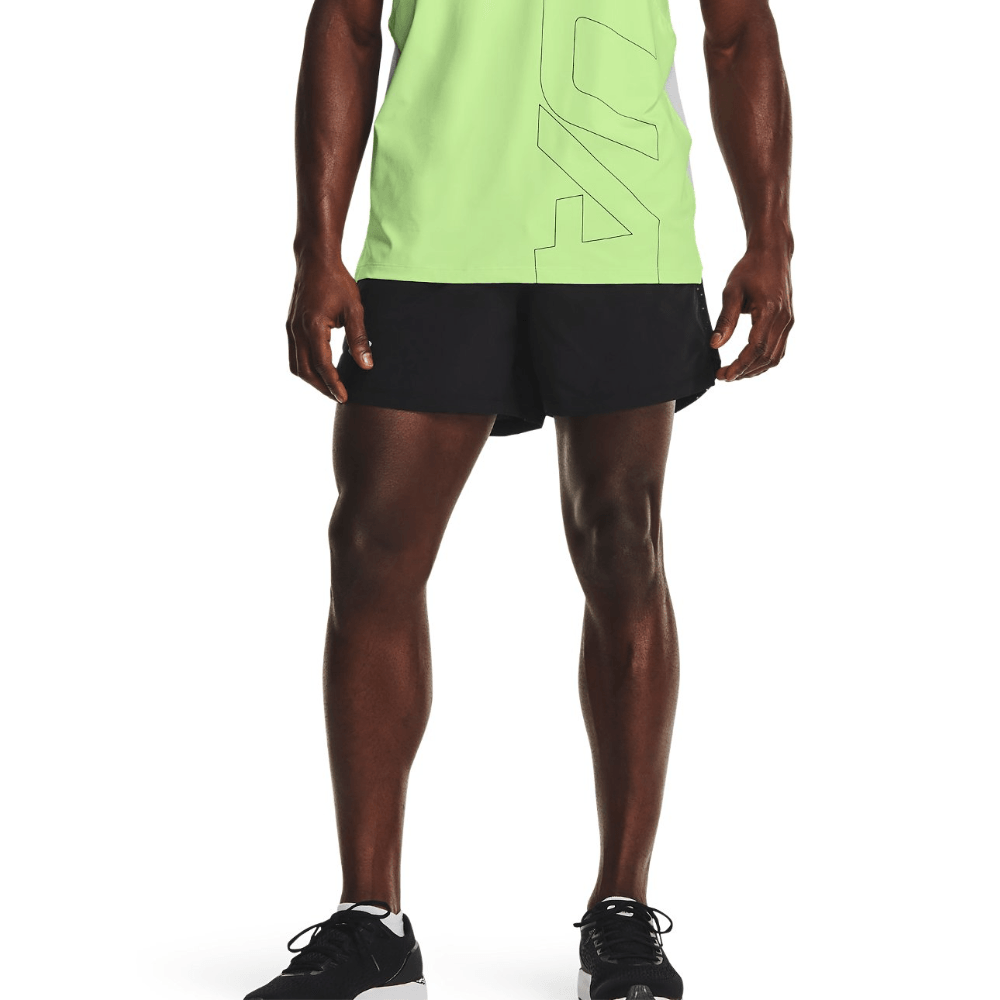 Under Armour Men's Launch Run 5in Shorts: Black | Reflective - iRUN Singapore