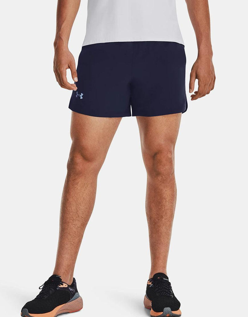 Under Armour Men's Launch Run 5in Shorts :Navy - iRUN Singapore